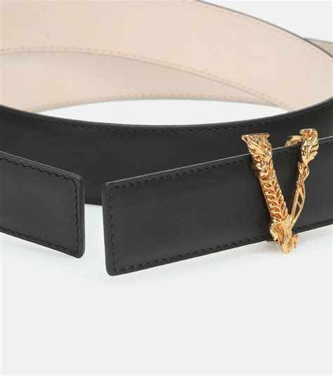 versace virtus leather belt|versace reversible belt.